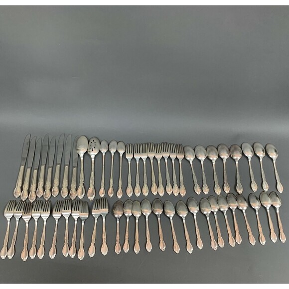 Wm. Rogers International Silver International Moonlight Spoons Forks Knives - Picture 10 of 11